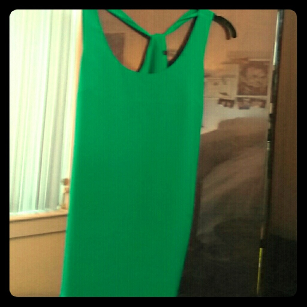 Jcrew silk dress emerald green