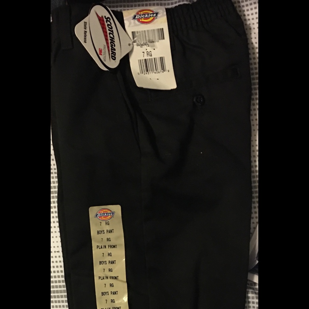 Size 7 dickies black pants new