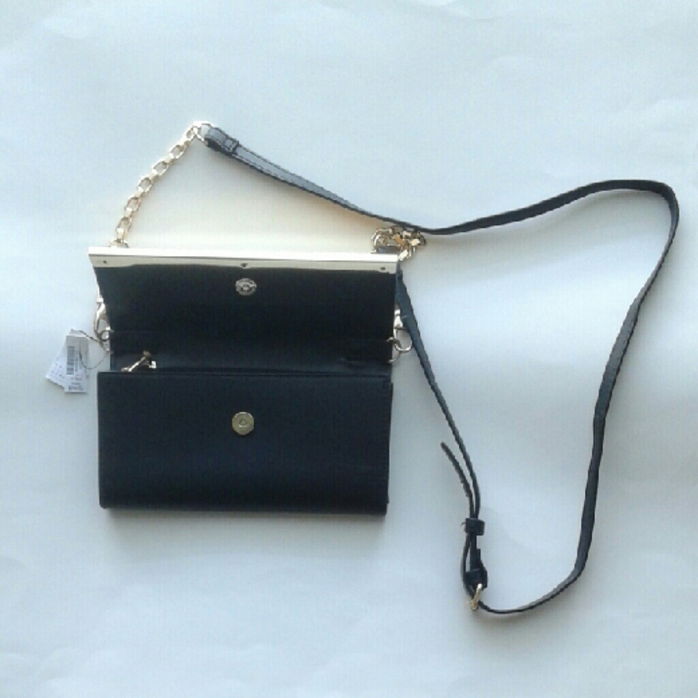 Color block red brown crossbow wallet bag SOLD!! - Picture 2 of 4