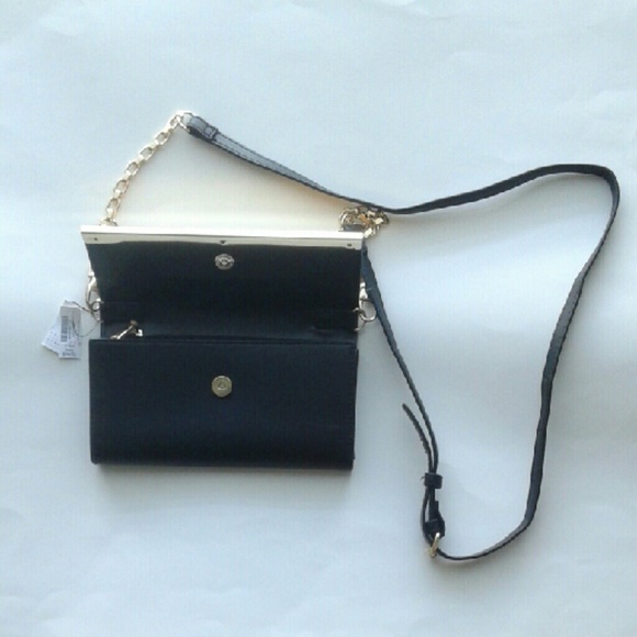 Color block red brown crossbow wallet bag SOLD!! - Picture 4 of 4