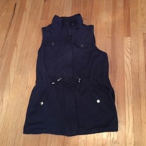 Navy blue vest