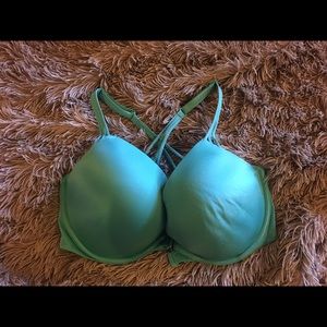 Aqua Victoria's Secret Crossed back bra