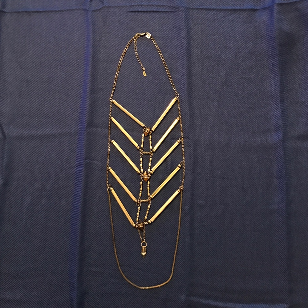 Free People gold BOHO necklace