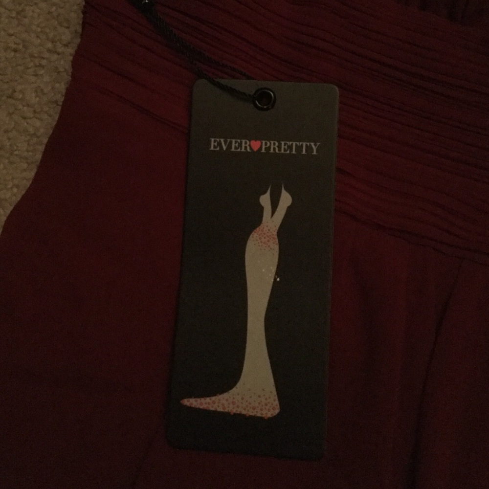 NWT Red/Burgundy formal dress - Picture 3 of 4