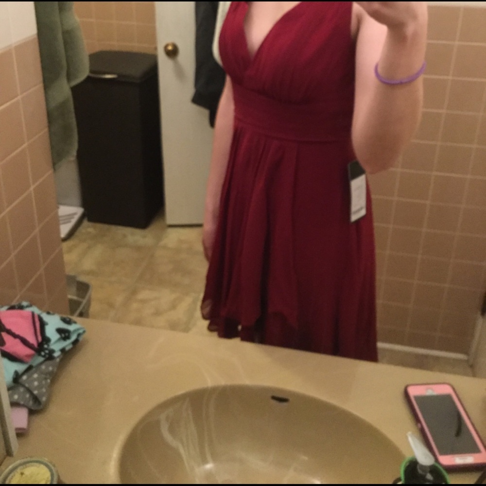 NWT Red/Burgundy formal dress - Picture 4 of 4