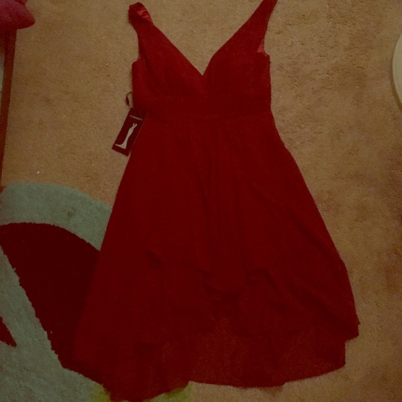 NWT Red/Burgundy formal dress - Picture 2 of 4