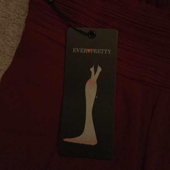 NWT Red/Burgundy formal dress - Picture 3 of 4