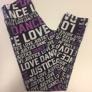 Justice leggings size 10