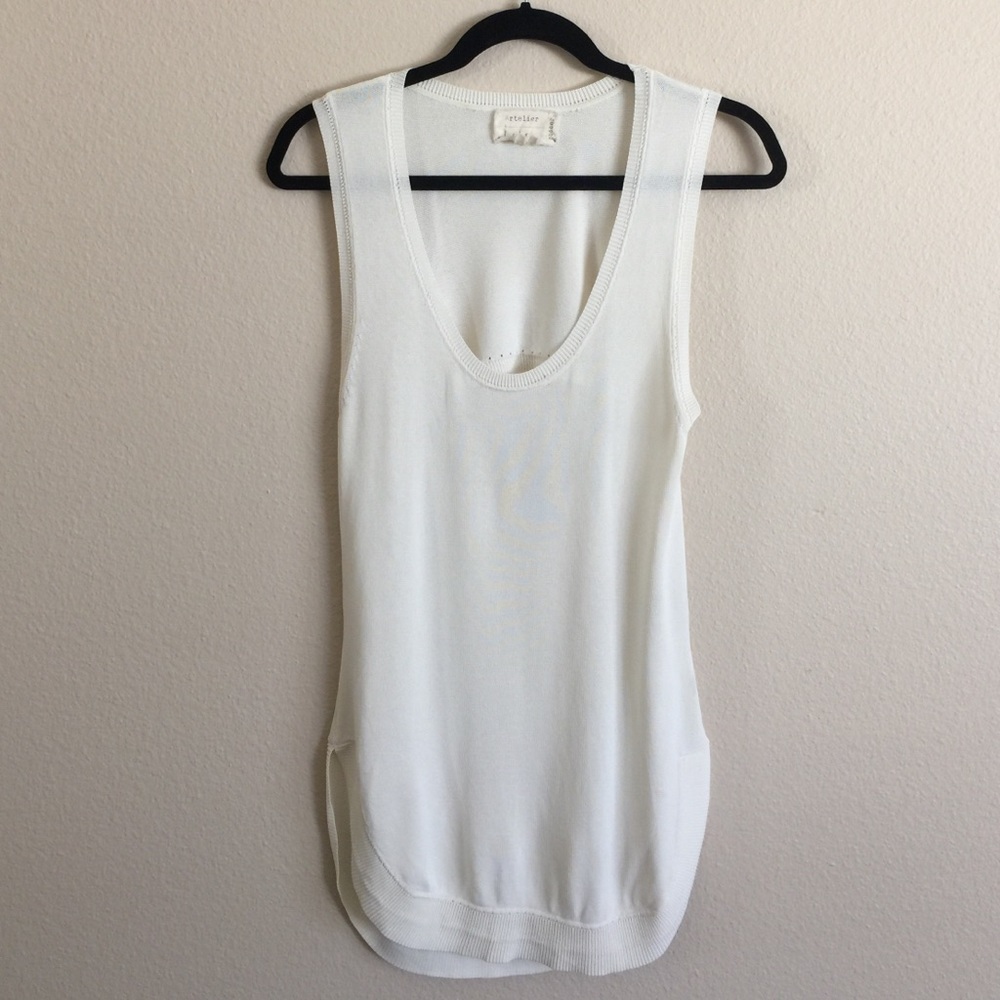 Nicole Miller Off White Top