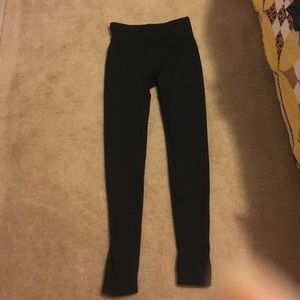 Black fleece lined leggings