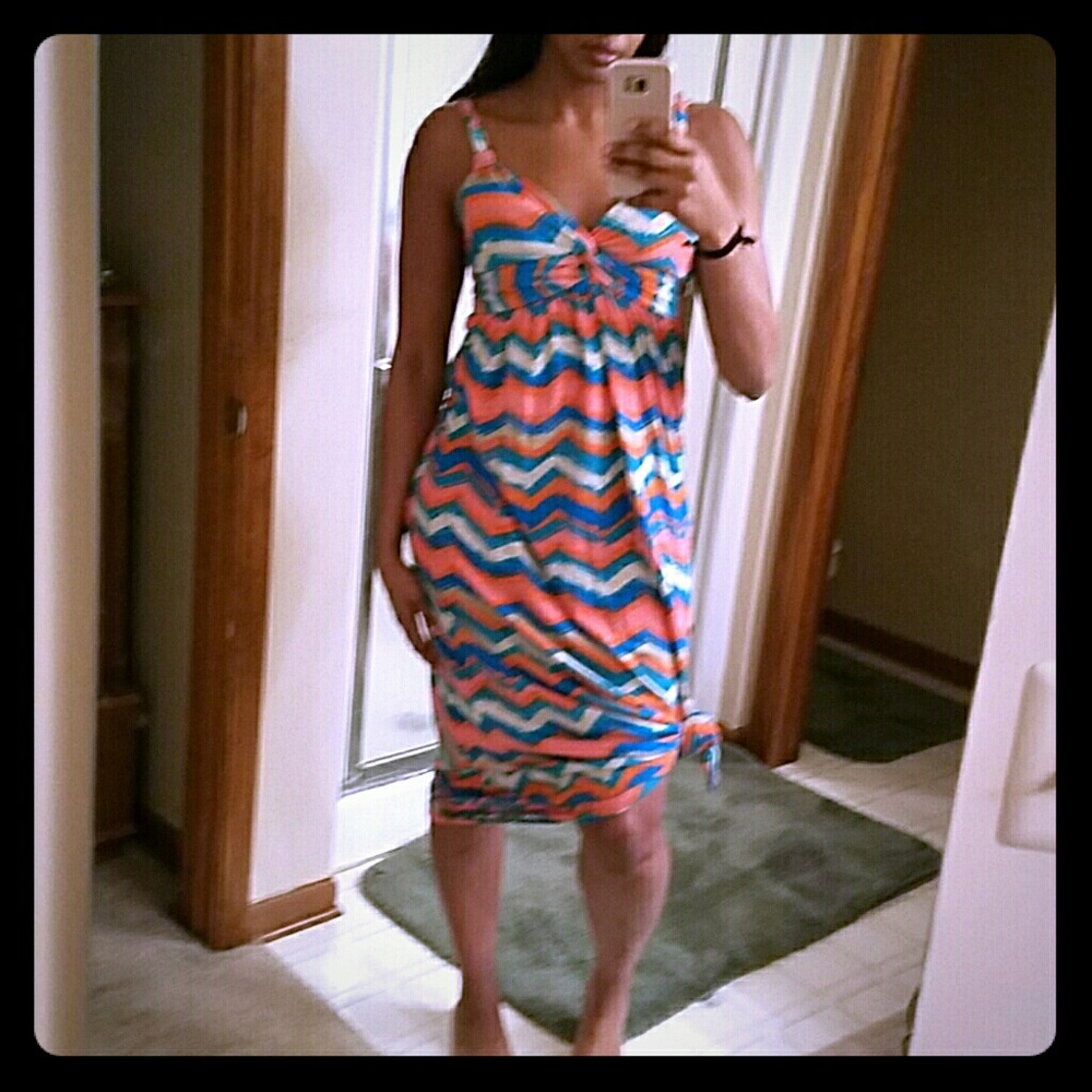 Patterned Midi Dress