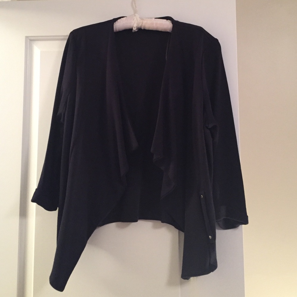 Wallis Navy Waterfall Drape Cardigan