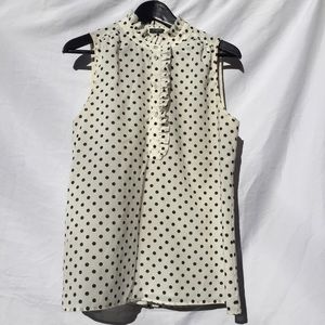 J. Crew Polka Dot Button Down Blouse