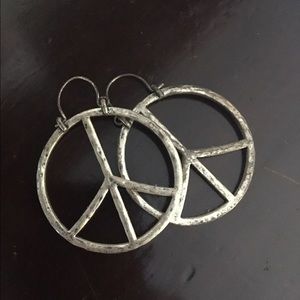 Lucky Brand 🍀 Peace Sign Earrings