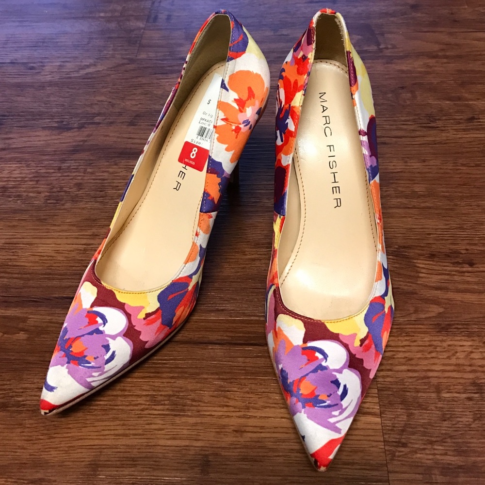Marc Fisher Floral Heels