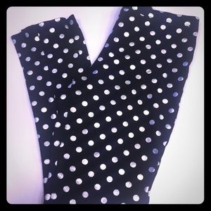 Girls polka dot leggings size 10-12