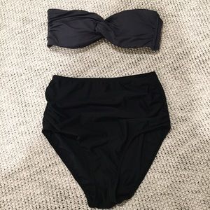 High waisted two piece swimsuit