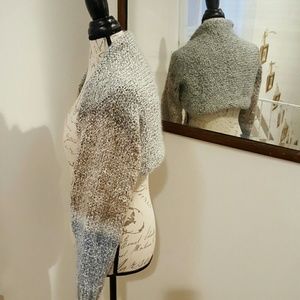 Hand knit long sleeve shrug
