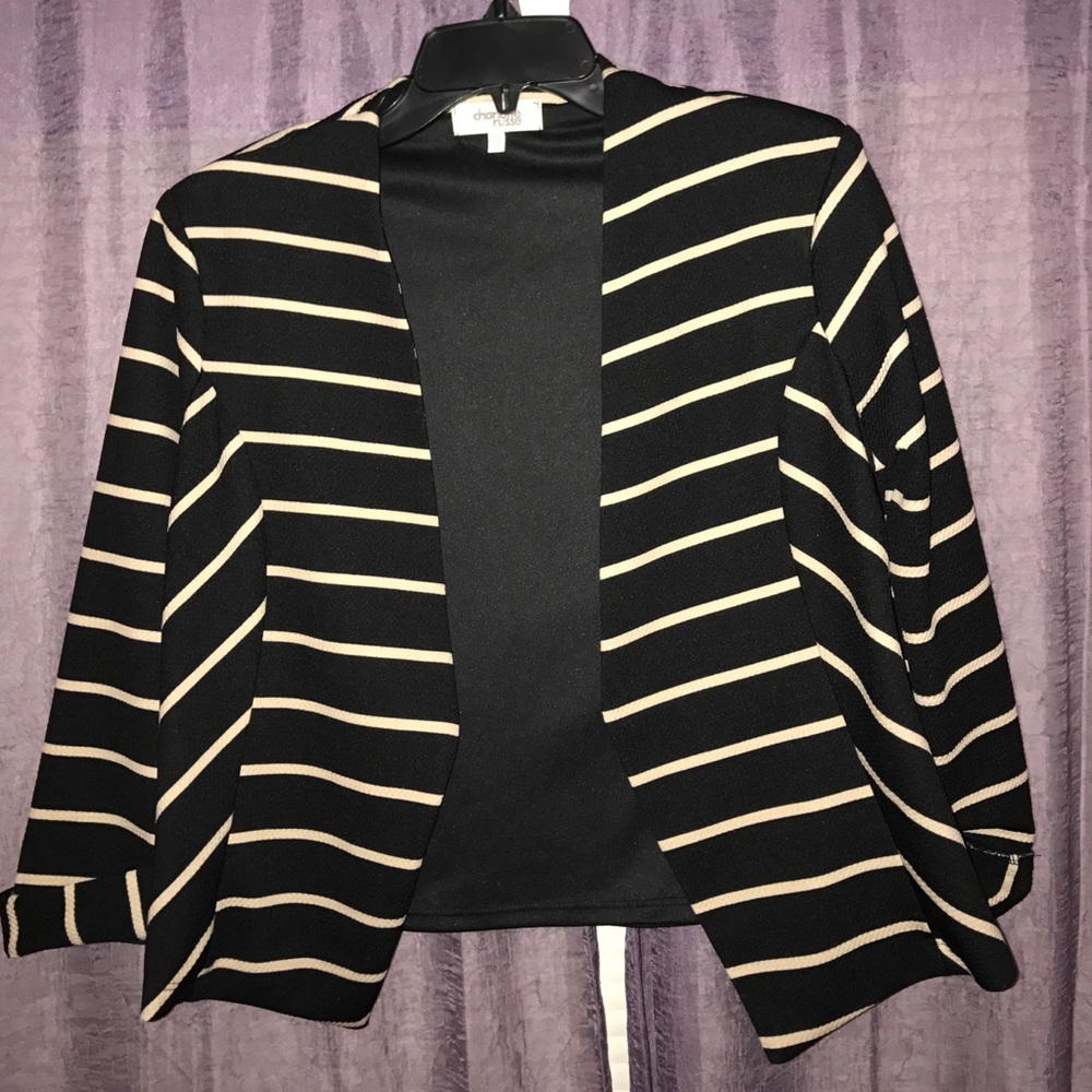 NWOT- Open Front Cropped Blazer