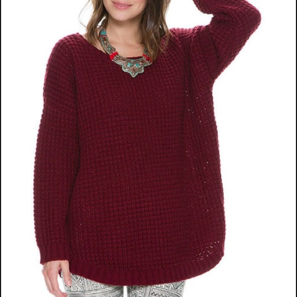Knot Sister Purba sweater / maroon