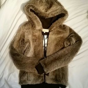 FLASH SALE?PINK limited edition fur jacket