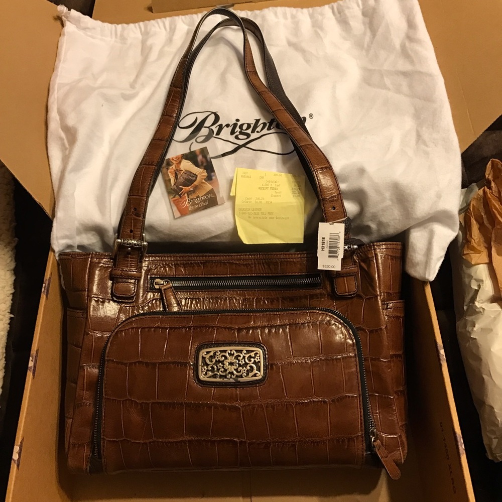 Brighton Phoebe Choc Handbag