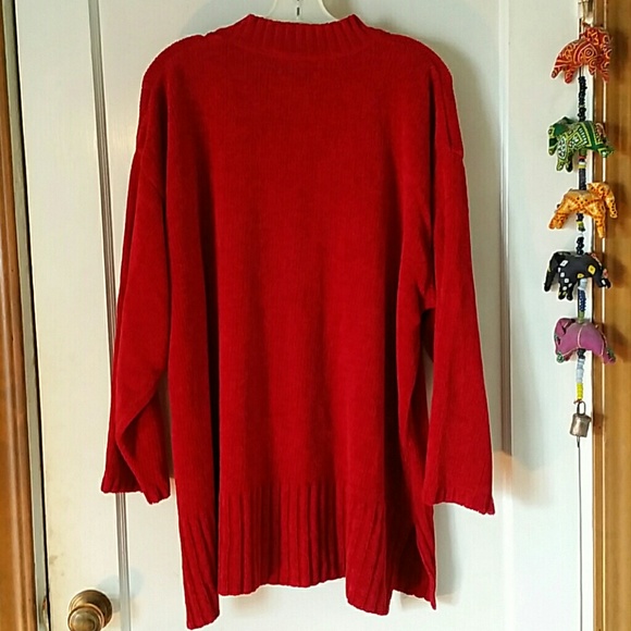 Jewel tone ruby red sweater - Picture 4 of 4