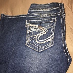 Silver jeans, size 26