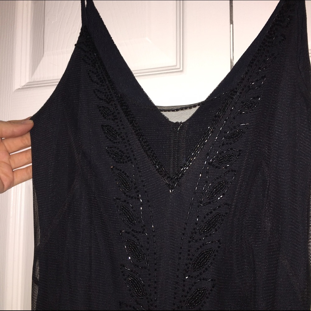 NWOT French Connection Beaded Gown