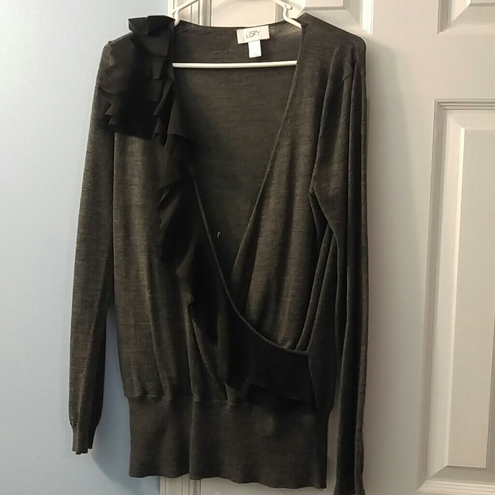 Loft gray sweater