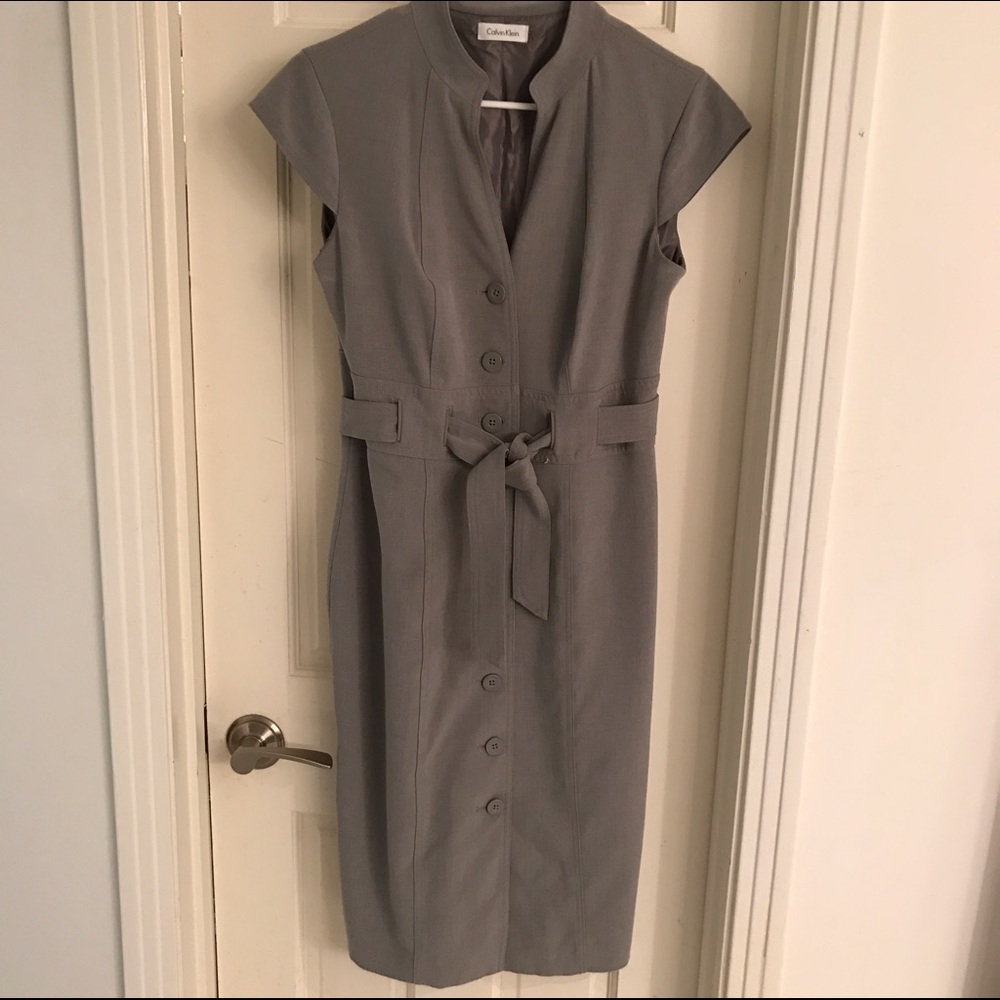 Calvin Klein gray dress perfect condition.