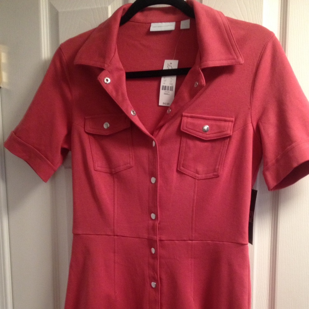 NWT. New York & Company Shirt dress.