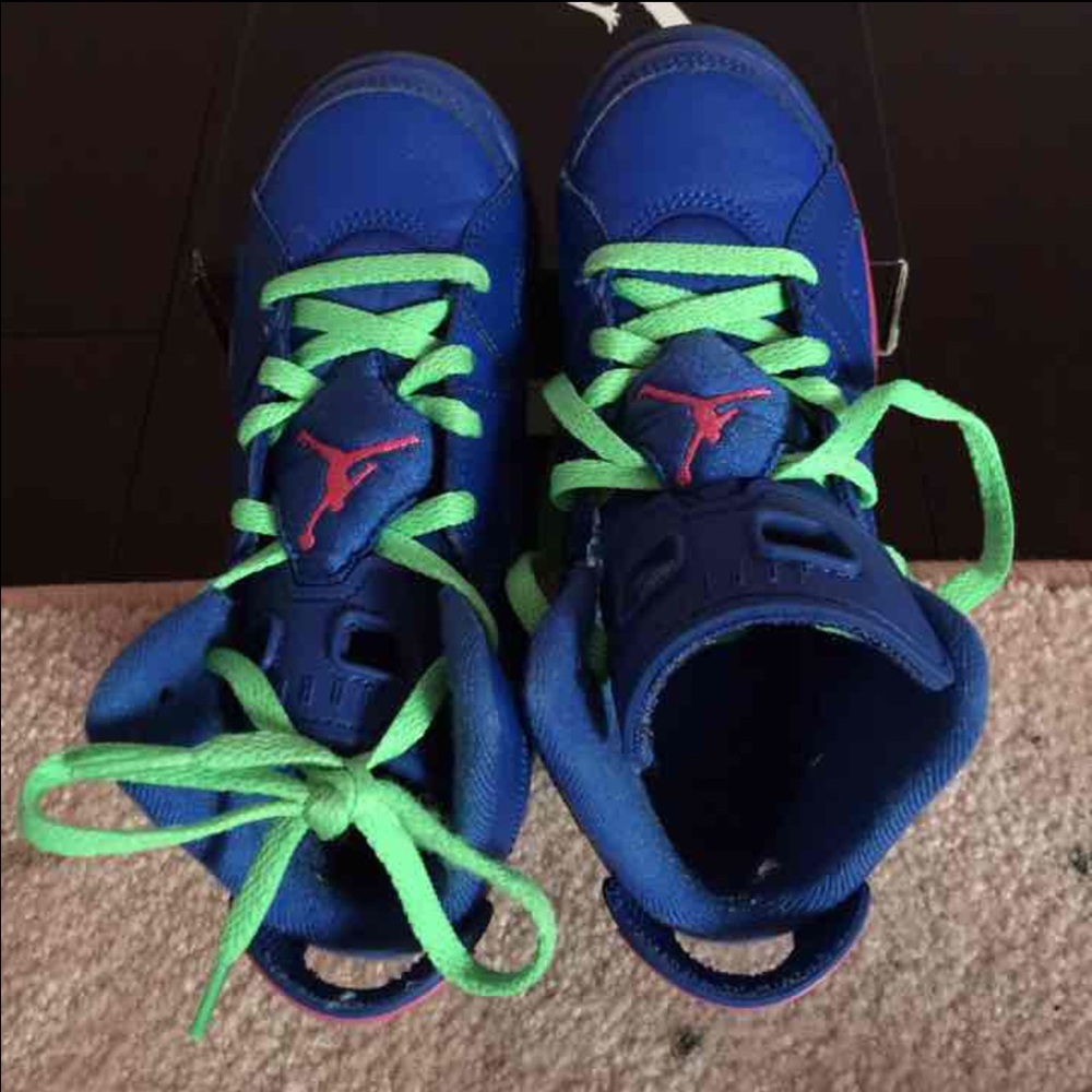 Jordan 6 Retro (Girls/Kids)"GAME ROYAL" - Sz. 11.5