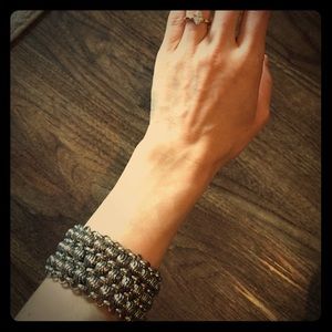 Silver chunky bracelet