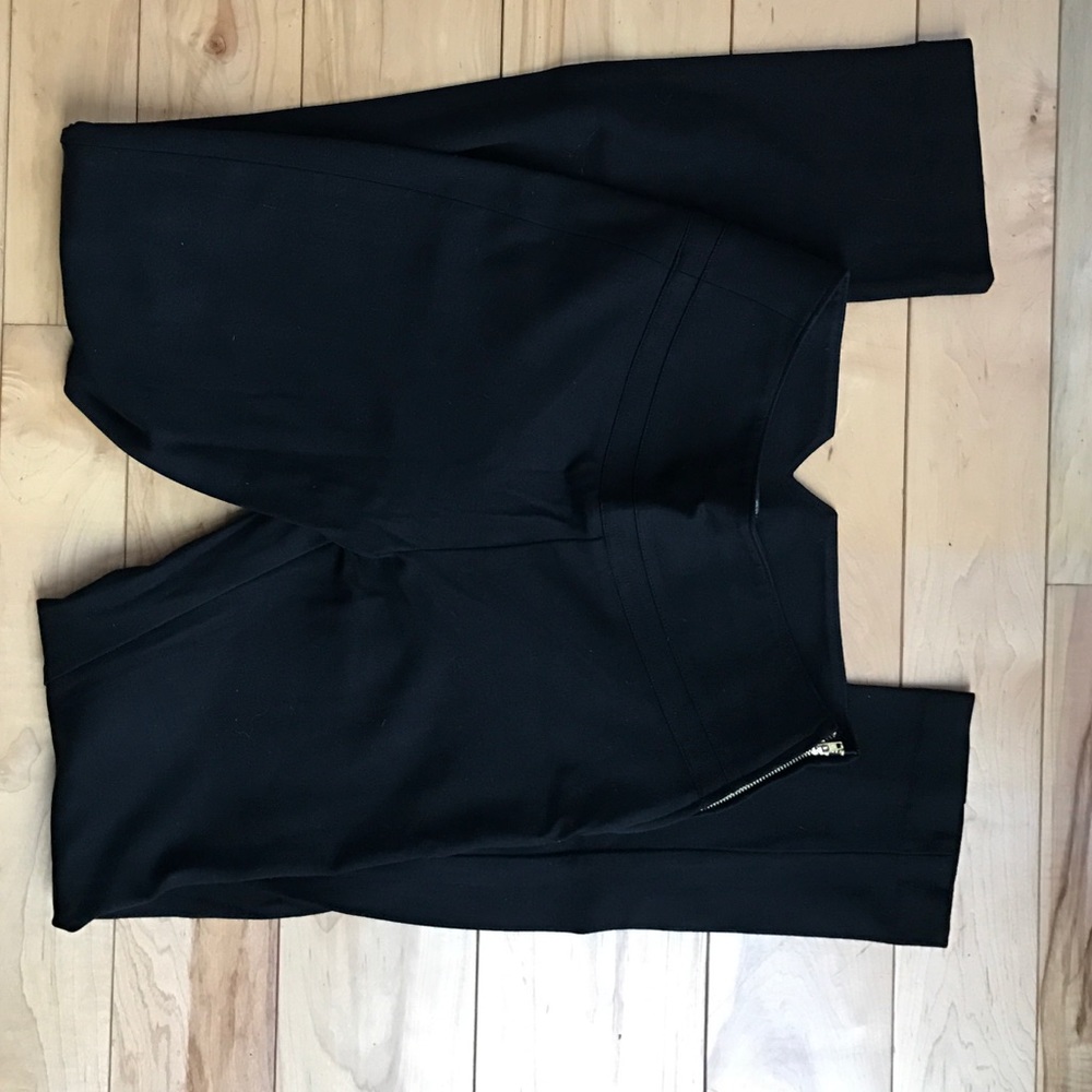 Paige black label black straight legged pants