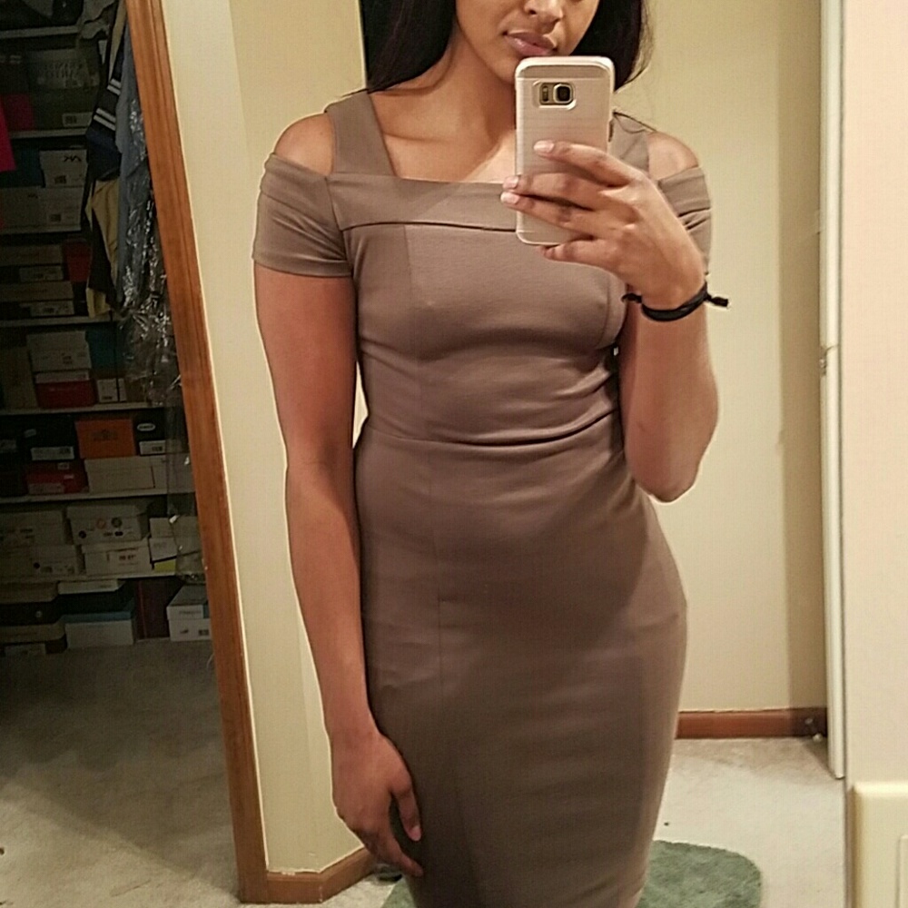 Cut Out Shoulder/Back Dress
