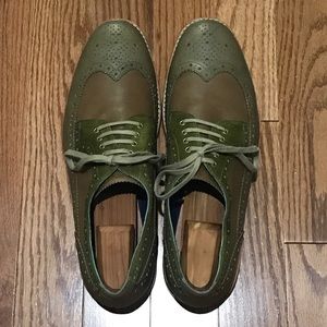 COLE HAAN Cooper SQ Wingtip Leather Oxfords Sz 13M