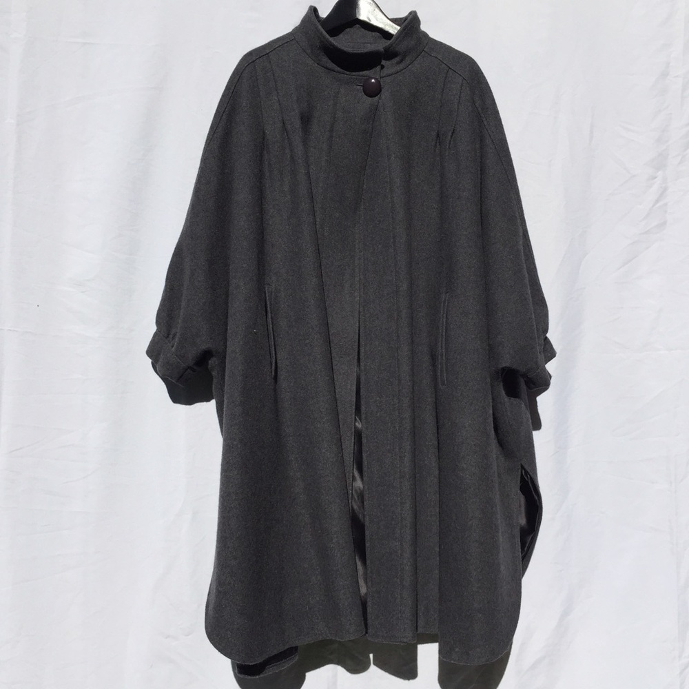 Grey Wool Cape