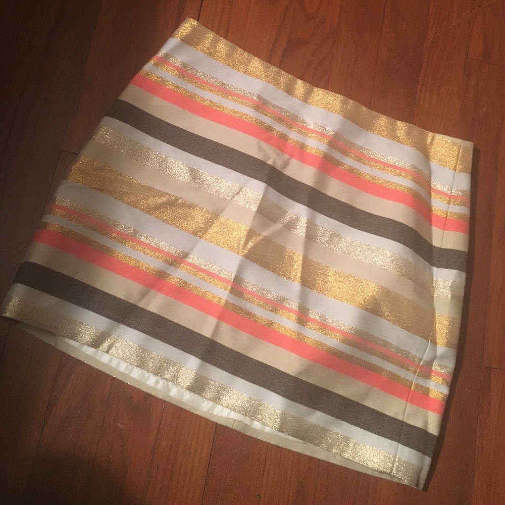 J. Crew factory striped mini skirt