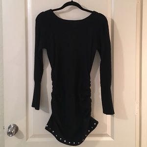 Black Candies Long Sweater with scarf