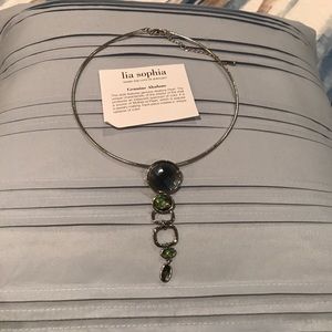 Lia Sophia Genuine abalone necklace