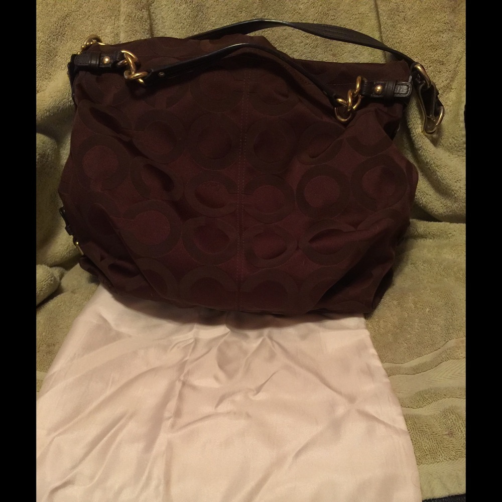 Large Coach shoulder purse