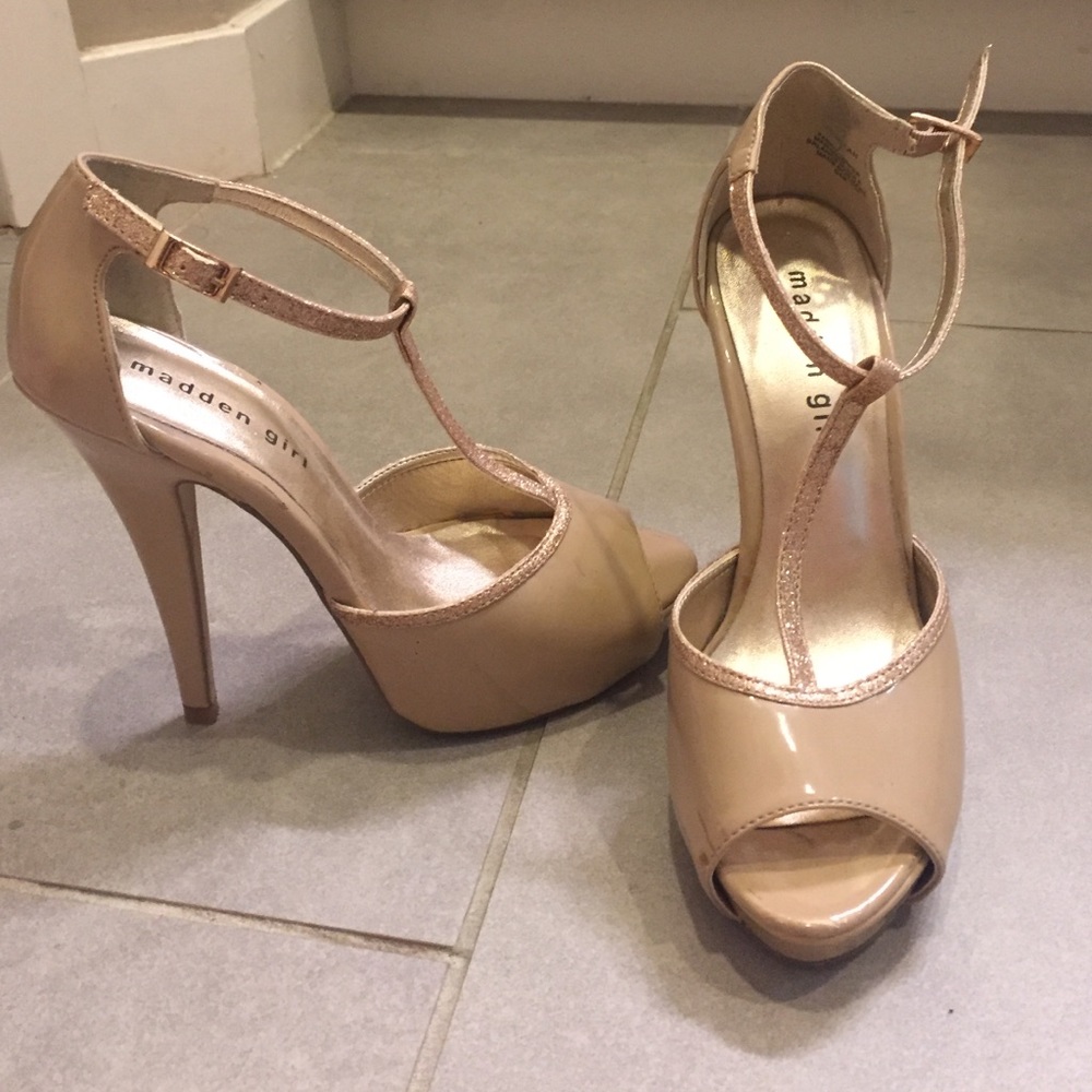 Madden girl blush heels plus sequin dress bundle
