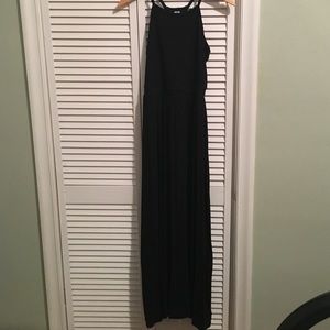 Long black maxi.