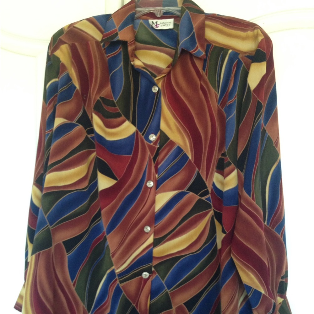 Maggie Sweet Multi Color Long Sleeve Shirt