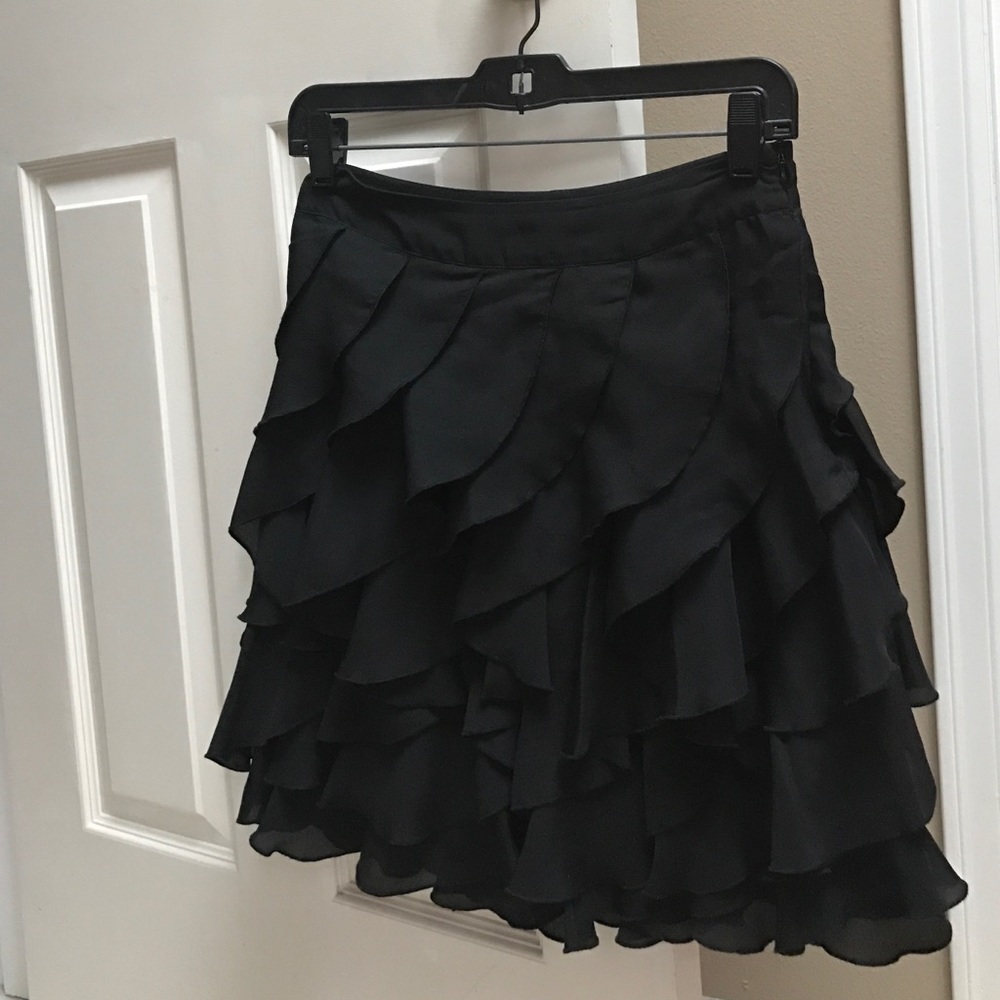 Beautiful Ruffled black skirt!