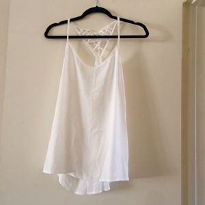 White Chiffon Naked Zebra Blouse
