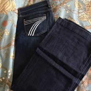 Size 29, seven for all mankind dojo jeans