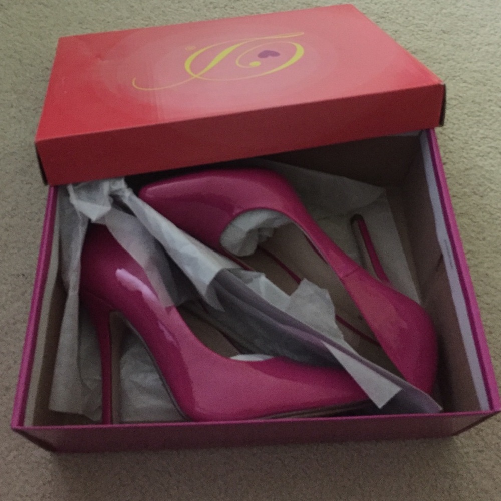 Pink high heels