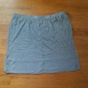 Jersey skirt w/banded bottom